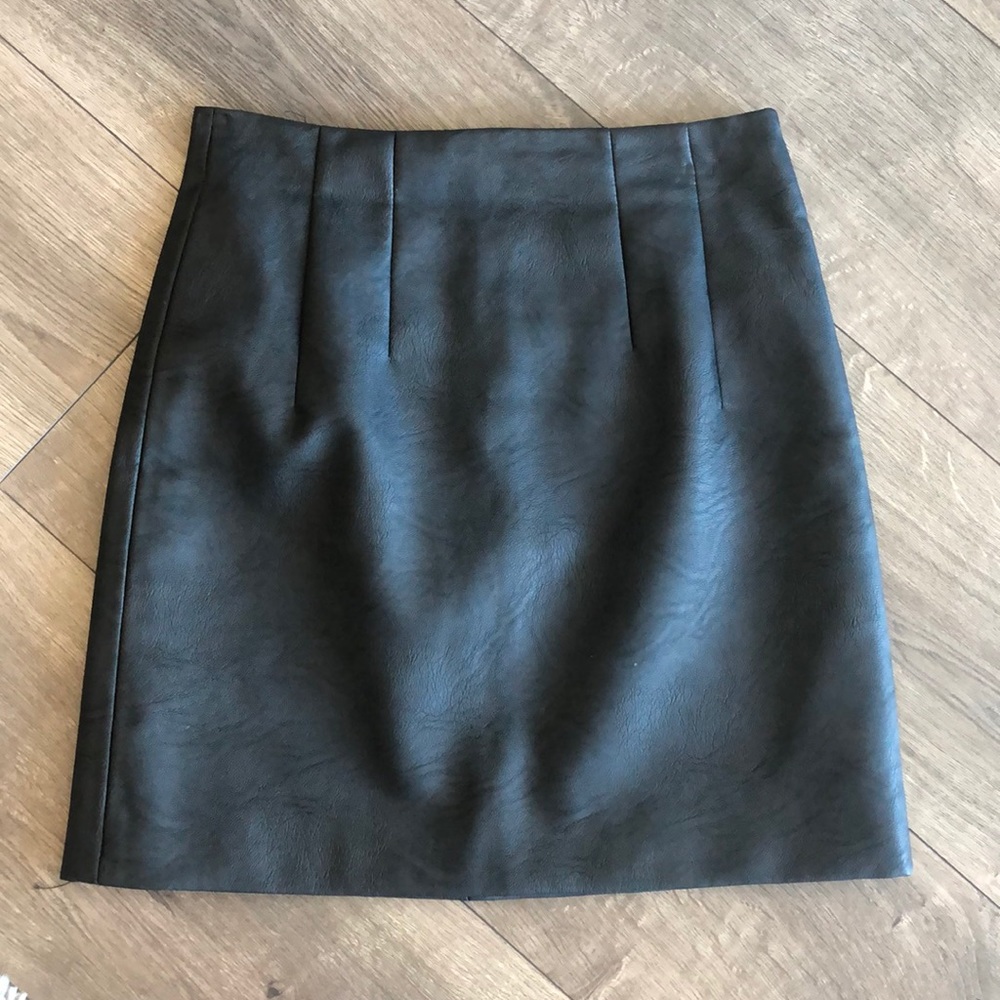 Topshop Leather Skirt